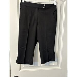 Monterey Club Classic Essentials Capri Golf Pants Size 6 Black classy